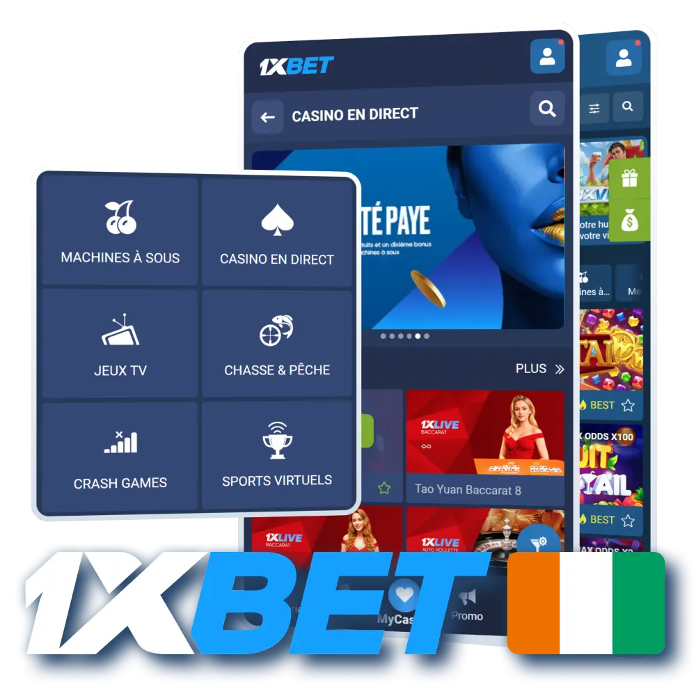 Jouez aux meilleurs jeux de casino sur le site 1xBet.