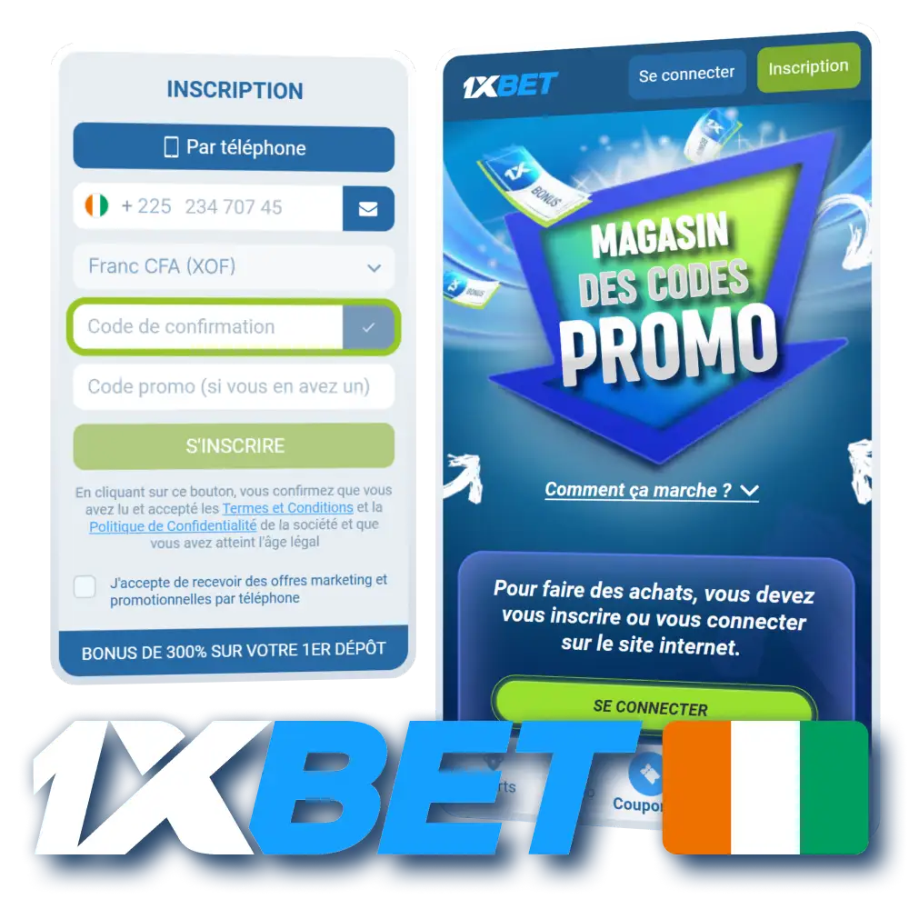 Activez votre code promo sur le site officiel de 1xBet.