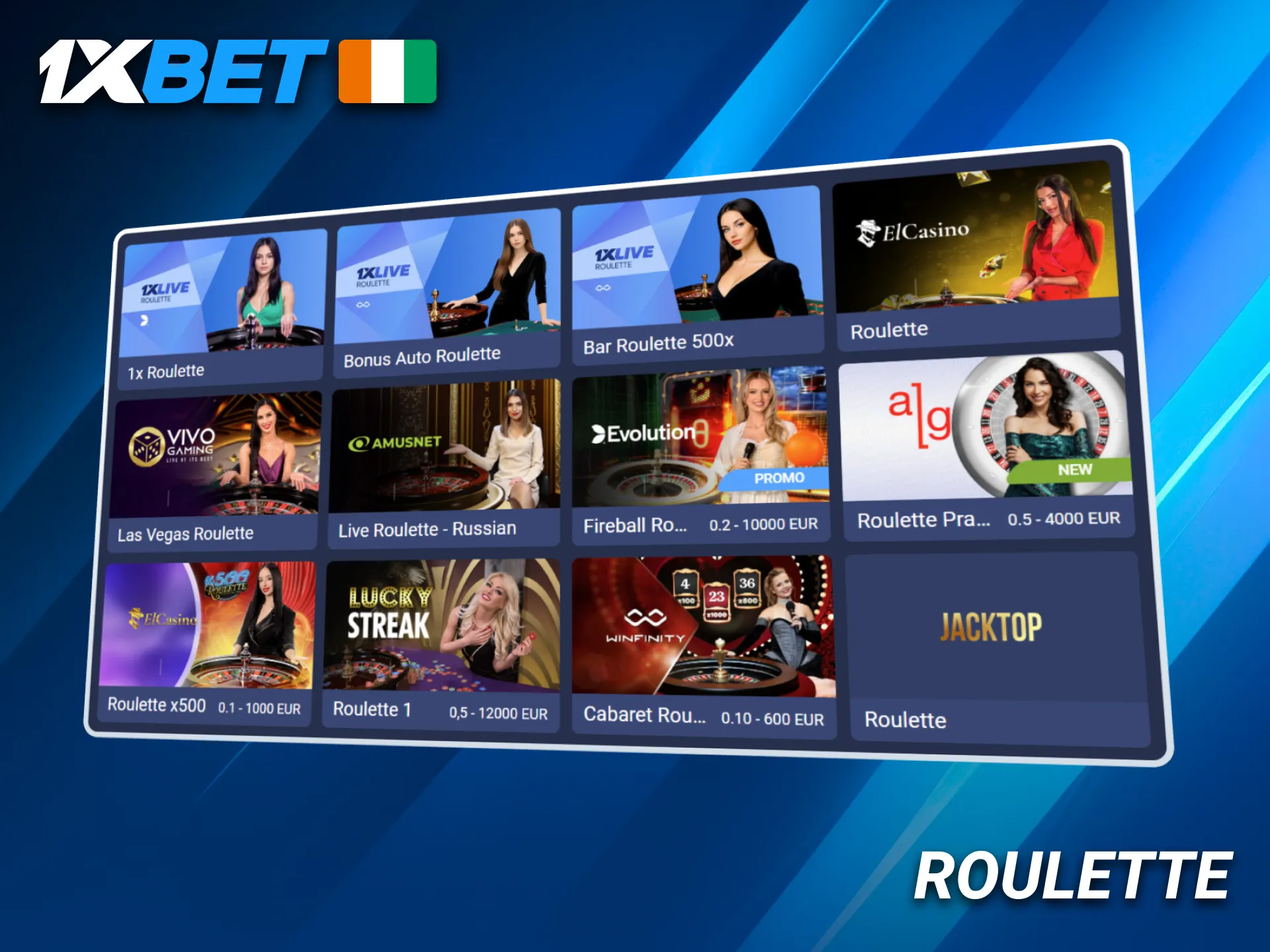 Découvrez la roulette passionnante sur 1xBet en Côte d’Ivoire.