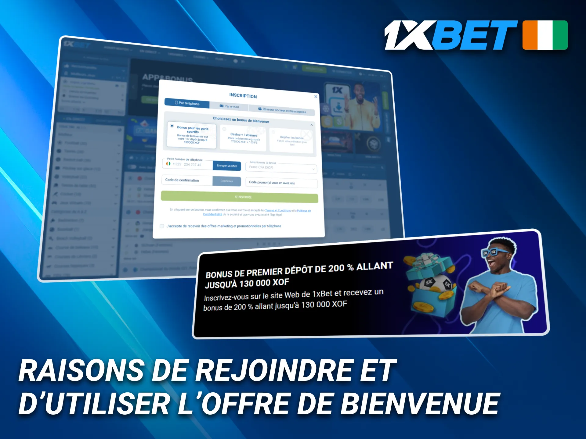De bonnes raisons pour les joueurs de Côte d’Ivoire de rejoindre 1xBet.