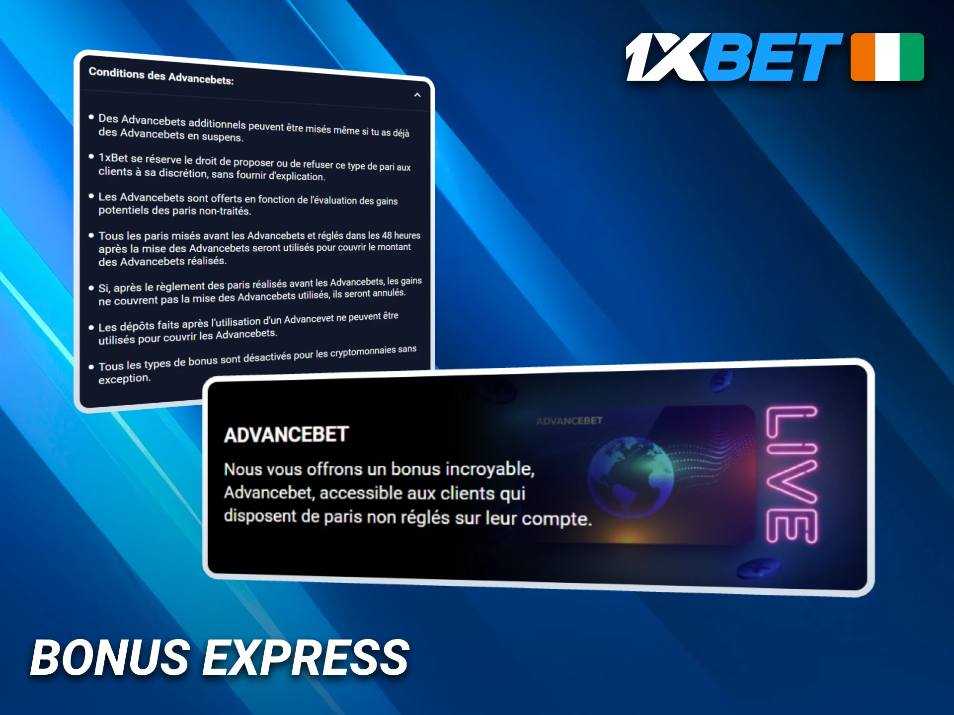 Les joueurs de Côte d’Ivoire reçoivent un bonus express sur 1xBet.