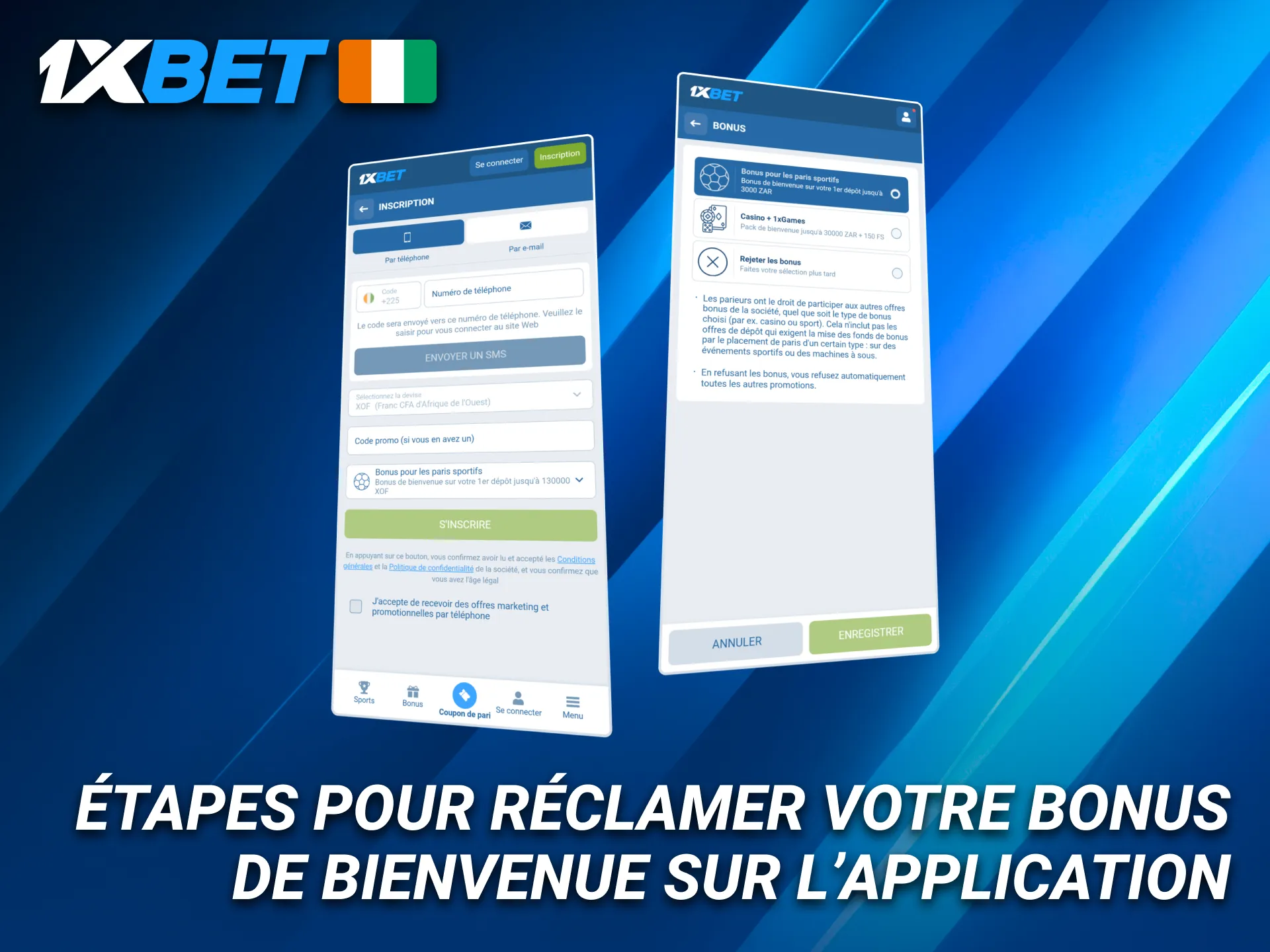 Découvrez comment obtenir votre bonus de bienvenue sur l’application 1xBet.