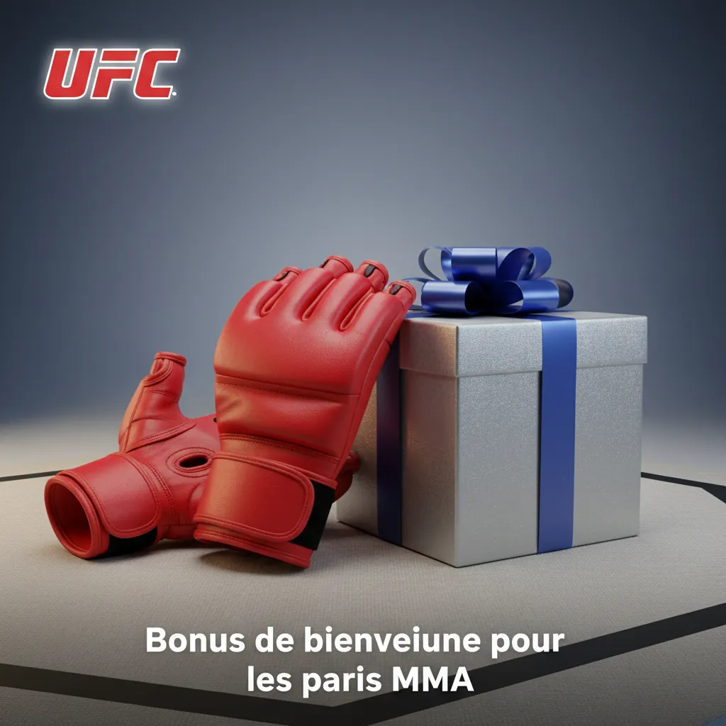 Bannière bonus de bienvenue paris MMA, jusqu’à 100% du premier dépôt, plafond en FCFA, conditions, détails en Promotions.