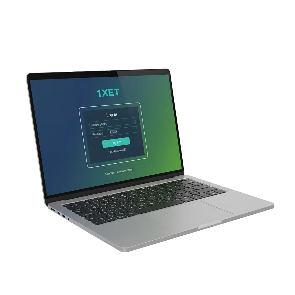 Écran de connexion 1xBet en Côte d’Ivoire, web/app: e‑mail/téléphone/ID, mot de passe, 2FA, accès paris sportifs et casino.