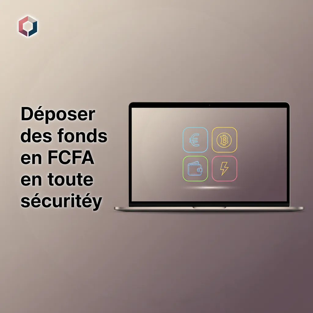 Illustration du dépôt sécurisé en FCFA en Côte d’Ivoire: choix carte/mobile money, montant, confirmation instantanée.