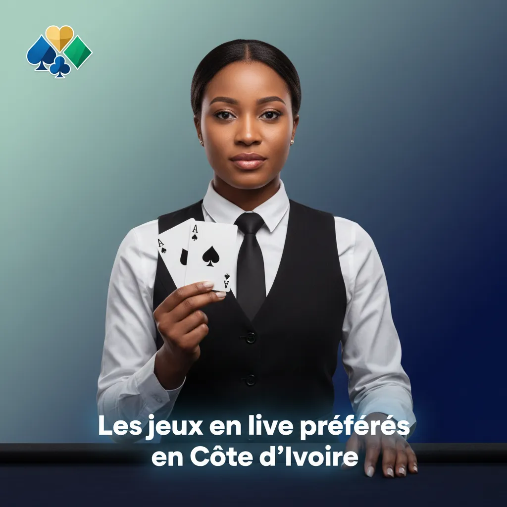 Jeux de croupiers en direct préférés en Côte d’Ivoire: Lightning Roulette, Mega Wheel, Crazy Time, Blackjack, Monopoly Live.
