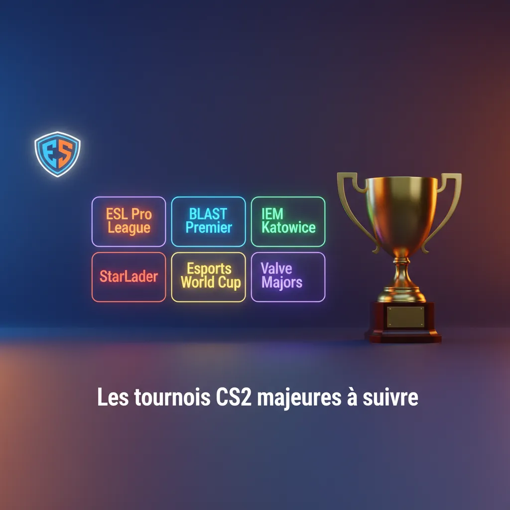Tournois CS2 majeurs: Valve Majors, ESL Pro League, BLAST Premier, IEM Katowice, IEM Cologne, Esports World Cup, StarLadder