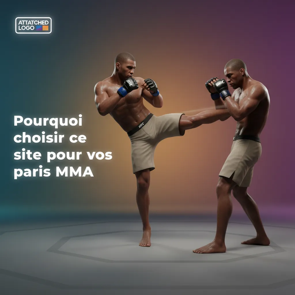 Visuel des atouts du site de paris MMA: couverture UFC, cotes compétitives, live, cash out, FCFA, jeu responsable
