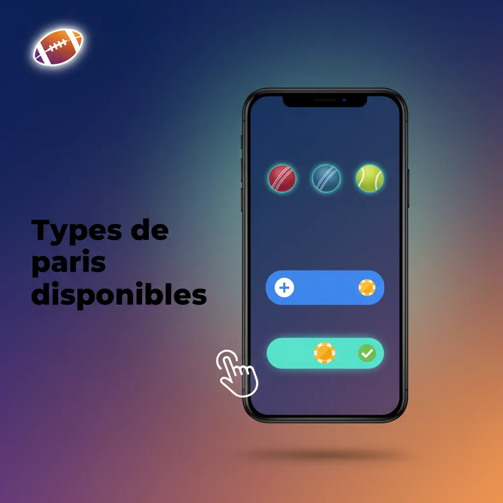 Infographie des types de paris: simple, combiné (express) et système, avec risques, cotes et conditions de gain.