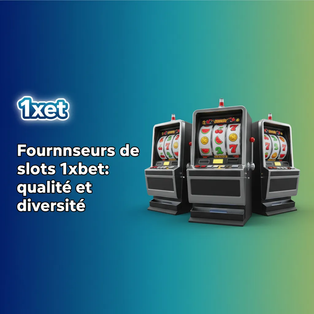 Logos de fournisseurs de slots 1xBet: Microgaming 400+, Pragmatic 300+, Play’n GO 200+, NetEnt 150+, 150+ studios.