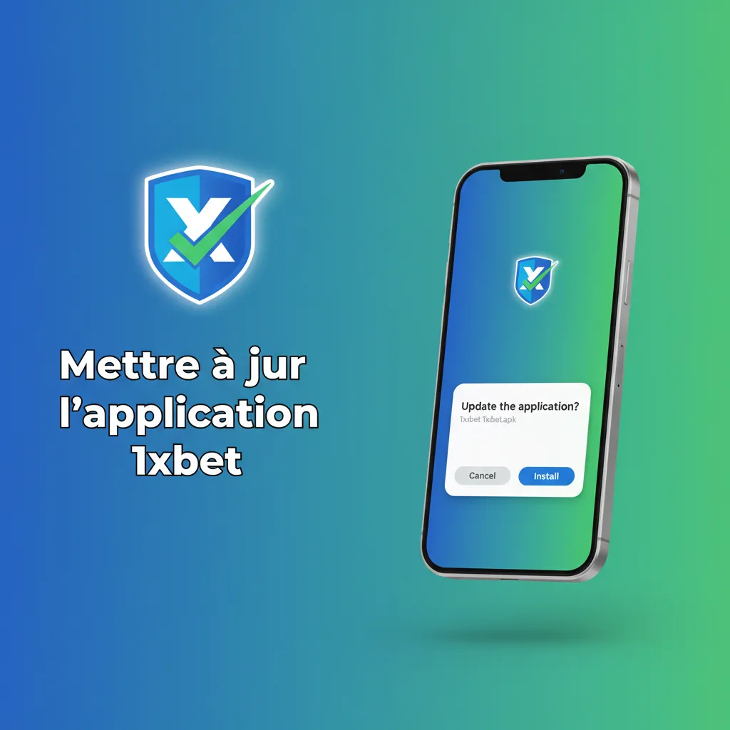 Guide de mise à jour 1xbet: Android APK, iOS PWA rafraîchie, vider cache, activer notifications, 200 Mo requis.