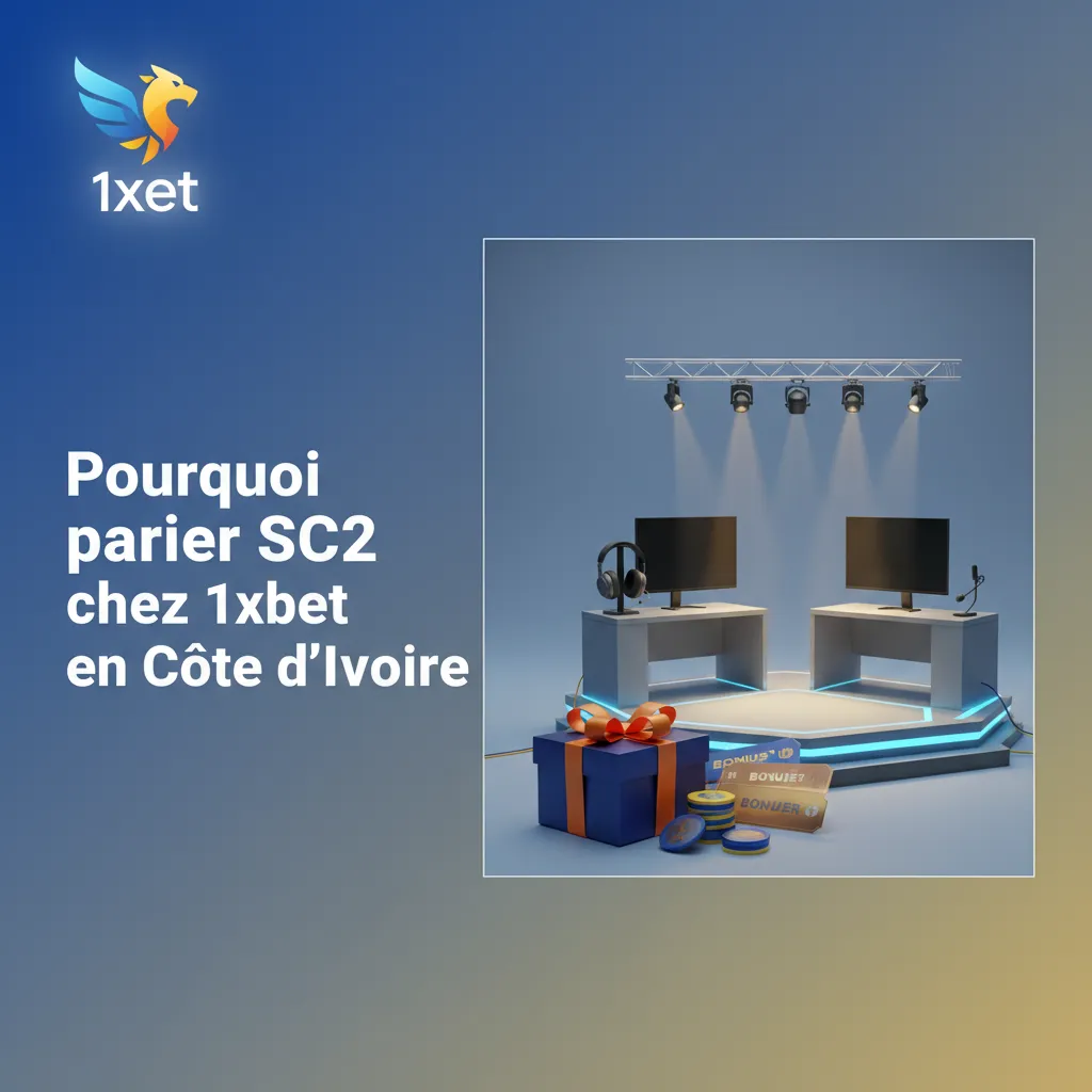 Bannière 1xBet Côte d’Ivoire: paris SC2, bonus 200% 130 000 XOF, dépôts Orange/MTN/Moov, app mobile, support 24/7.