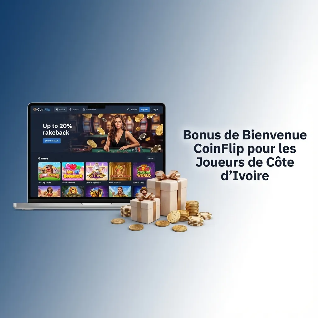 CoinFlip welcome bonus: 200% up to 130,000 XOF for Ivory Coast players with 500 XOF minimum deposit and x35 wagering.