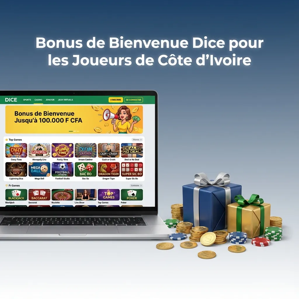 200% welcome bonus up to 130,000 XOF for Ivorian players on Dice games with 500 XOF minimum deposit