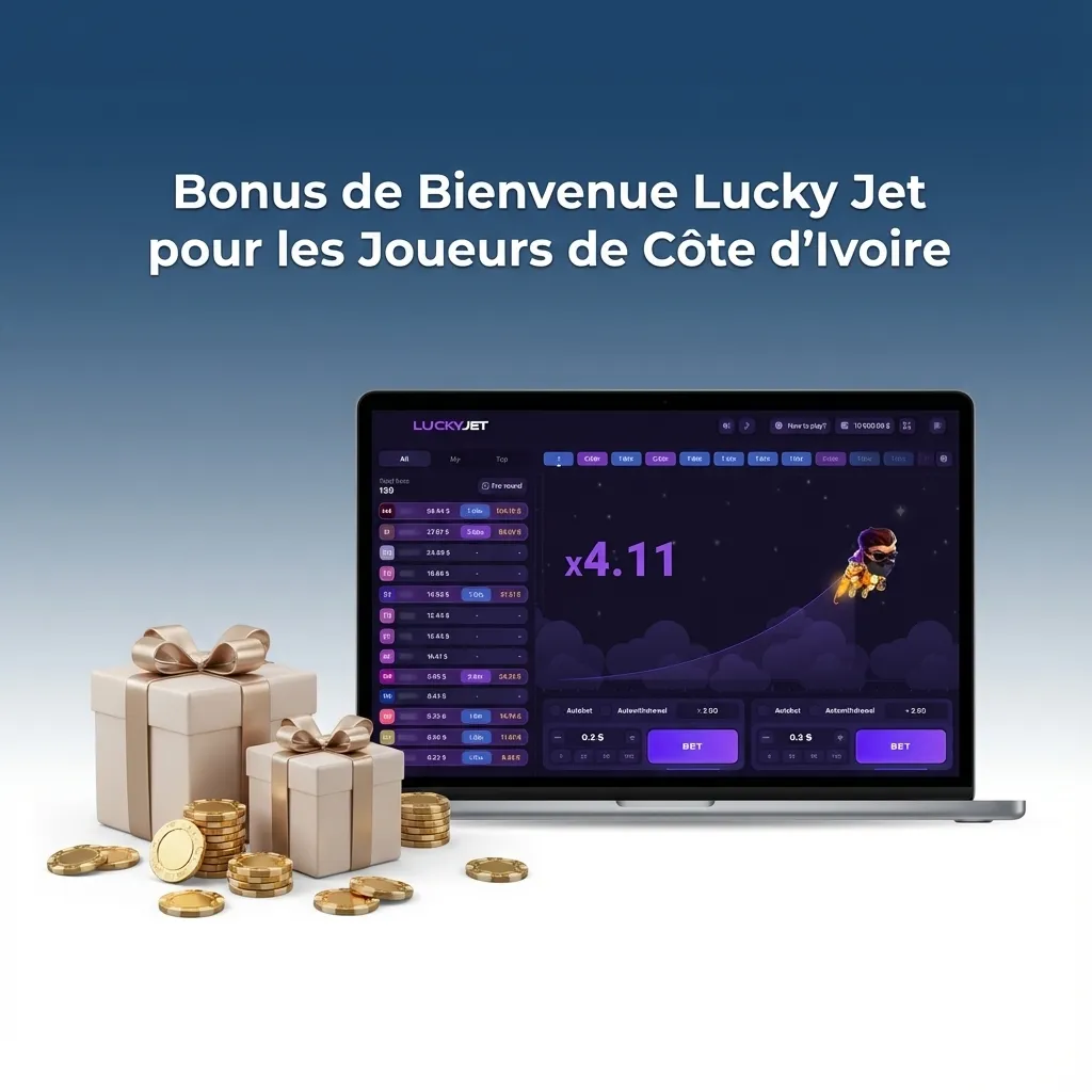 Lucky Jet welcome bonus offer for Ivory Coast players on 1xbet casino with 200% deposit match up to 130,000 XOF