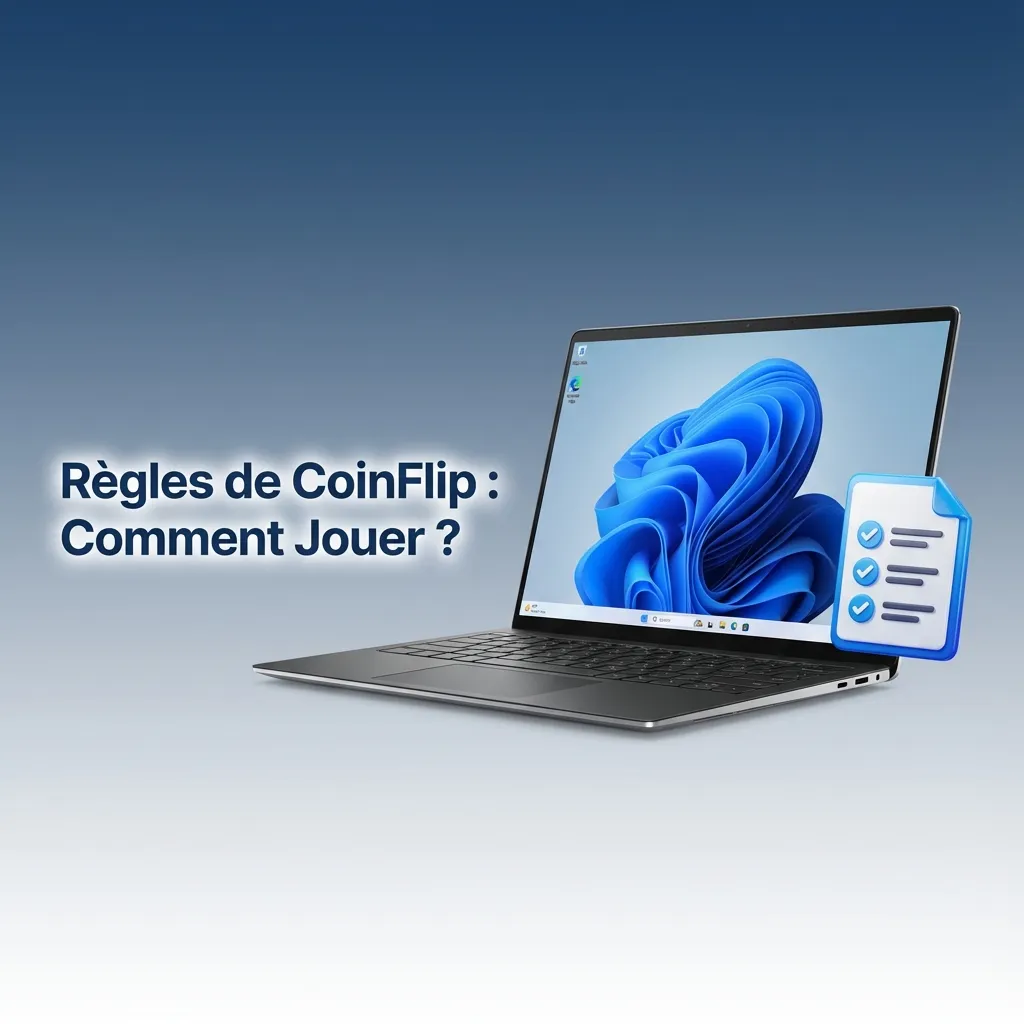 Pièce de monnaie tournoyante en l'air illustrant le jeu CoinFlip avec options pile ou face pour parier