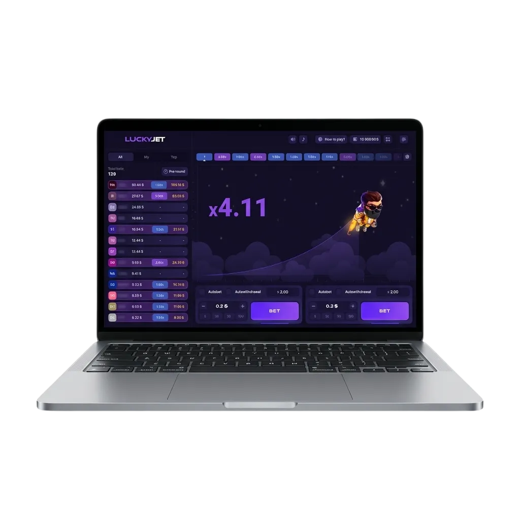 Lucky Jet crash game interface on 1xbet showing multiplier and betting options for Ivorian players