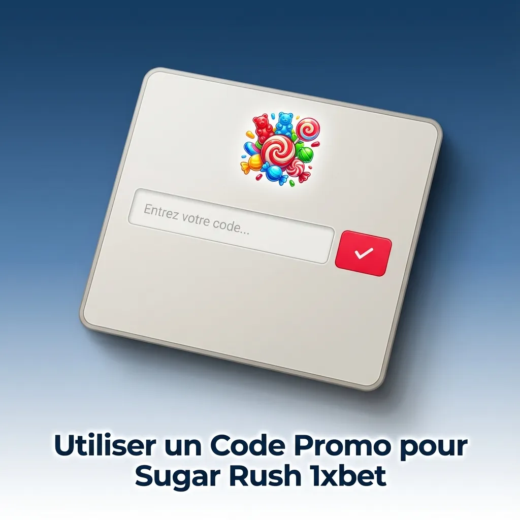 Joueur ivoirien entrant le code promo SWEETWIN sur 1xbet pour débloquer bonus et tours gratuits Sugar Rush